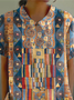 Casual Lapel Short Sleeve Printed Shirt
