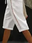 Women's  H-Line Straight Pants Daily Going Out Pants White Casual Printing Geometric Summer Pants