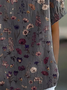 Women's Floral Print Spring Lapel Short Sleeve Shirt