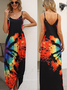 Ethnic Tie Dye Dress With No Belt