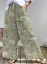Simple Leaf Loose Pants