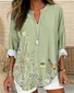 Vintage Floral Print Blouse