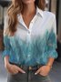 Shirt Collar Floral Regular Fit Casual Shirt