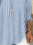 Women's Spring Stripe Printed Casual Shirt