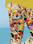 Women's Abstract Print Spring Casual Leggings