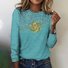 Crew Neck Regular Fit Geometric Casual T-Shirt