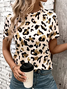 Casual Cotton Regular Fit Geometric T-Shirt