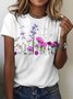 Casual Crew Neck Cotton T-Shirt