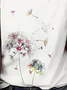 Women's Spring and Summer Floral Print Casual Short Sleeve Crew Neck T-Shirt