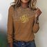 Crew Neck Regular Fit Geometric Casual T-Shirt