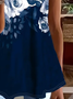 Women's Floral Spring Print Crew Neck Short Sleeve T-Shirt