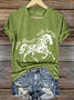 Regular Fit V Neck Casual T-Shirt