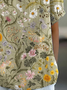 Women's Floral Spring Print Lapel Short Sleeve Shirt