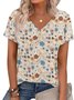 Cotton Casual Floral T-Shirt