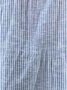 Casual Striped Cotton Dress With No Belt