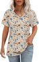 Cotton Casual Floral T-Shirt