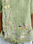 Loose Shawl Collar Casual T-Shirt