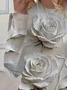 Women's Floral Print Spring Casual Round Neck Long Sleeve T-Shirt