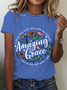 Amazing Grace Png Christian Cotton T-Shirt