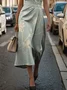 Women's Sleeveless Summer Green Floral Printing Crew Neck Daily Going Out Vintage Maxi H-Line Shift Dress Dress