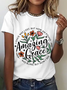Amazing Grace Png Christian Cotton T-Shirt