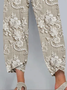Women's Spring Floral Print Casual Pants