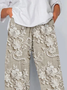 Women's Spring Floral Print Casual Pants