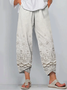 Women's Spring Floral Print Casual Pants