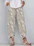 Women's Spring Floral Print Casual Pants