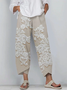 Women's Spring Floral Print Casual Pants
