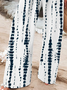 Women's  H-Line Baggy Pants Daily Going Out Pants White Casual Printing Striped Spring/Fall Pants