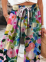 Women's  H-Line Baggy Pants Daily Going Out Pants As Picture Casual Printing Floral Spring/Fall Pants