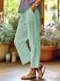 Women's Straight Pants Going Out Pants Blue Casual Printing Striped Spring/Fall Pants