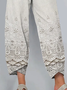 Women's Spring Floral Print Casual Pants