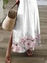 Women's Floral Print Casual V-Neck Short Sleeve Dress