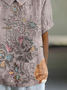 3D Printing Casual Shawl Collar T-Shirt