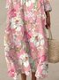 Regular Fit Vacation Dress With No