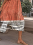 Casual Loose Crew Neck Dress With No