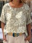 Casual Floral Regular Fit T-Shirt