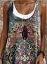 Vacation Crew Neck Dress With No