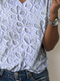 V Neck Loose Casual T-Shirt