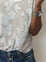 V Neck Jersey Casual T-Shirt