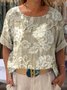 Casual Floral Regular Fit T-Shirt