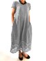 Floral Regular Fit Casual Dress With No