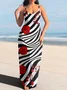 Regular Fit Spaghetti Casual Dress With No
