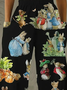 Regular Fit Easter Cotton Casual Pants