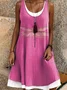 Regular Fit Vacation Dress With No