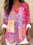 Casual Floral Cotton Blouse