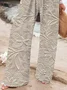 Women's  H-Line Baggy Pants Daily Going Out Pants Apricot Casual Printing Floral Spring/Fall Pants