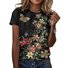 Floral Crew Neck Casual Regular Fit T-Shirt